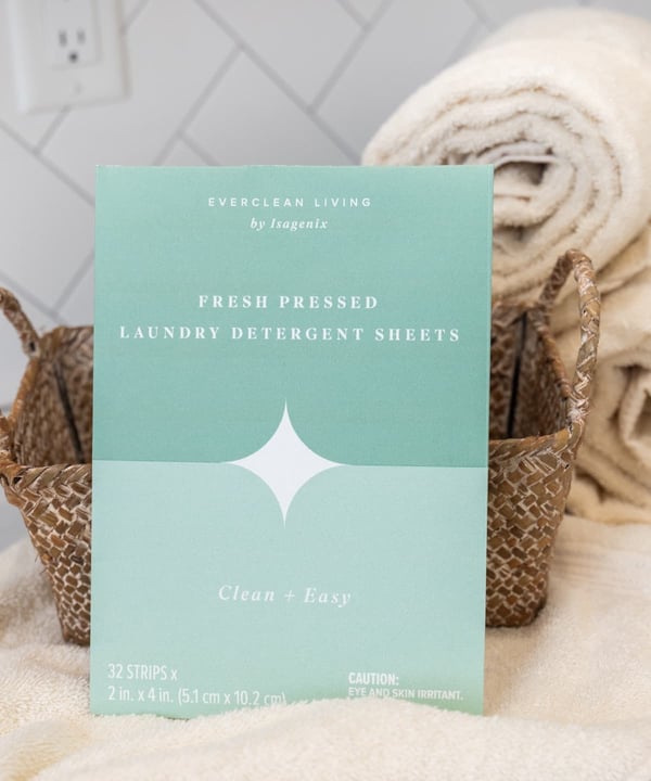 EXLEAR WASHING FOAM 120g 2個セット Eco-Friendly Fresh Pressed Laundry Detergent Sheets | Isagenix